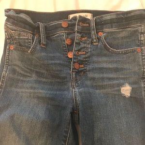Madewell high rise skinny jeans